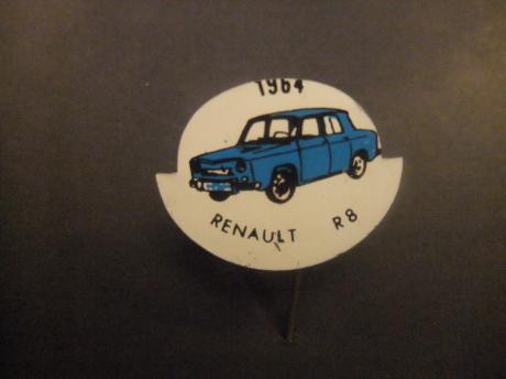 Renault R8 sportieve gezinswagen voorganger van de Renauld Dauphine )1964 oldtimer blauw